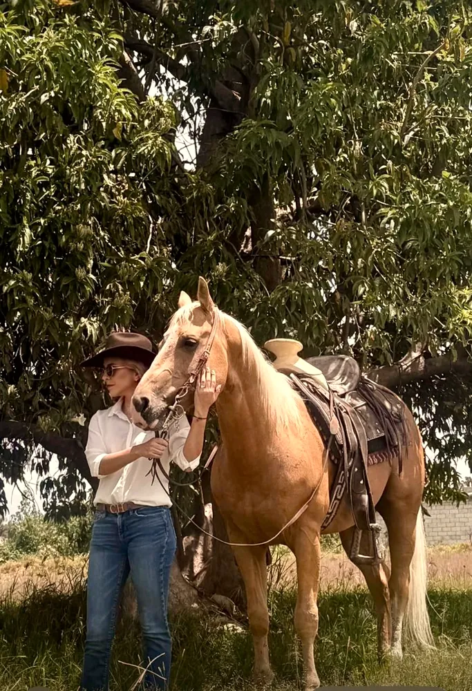Jani con el palomino